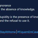 Paulo Coelho Instagram - Ignorance is the absence of knowledge. Stupidity is the presence of knowledge and the refusal to use it.