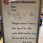 Paulo Coelho Instagram - Today: Thought Of The Day From Morden Station By @paulocoelho Morden, London