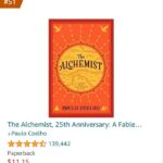Paulo Coelho Instagram - And 33 years later (probably because it never became a movie) still there - currently #51