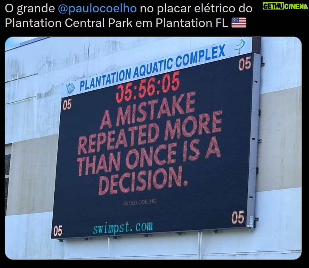 Paulo Coelho Instagram - Photo: Coach Alex Pussield