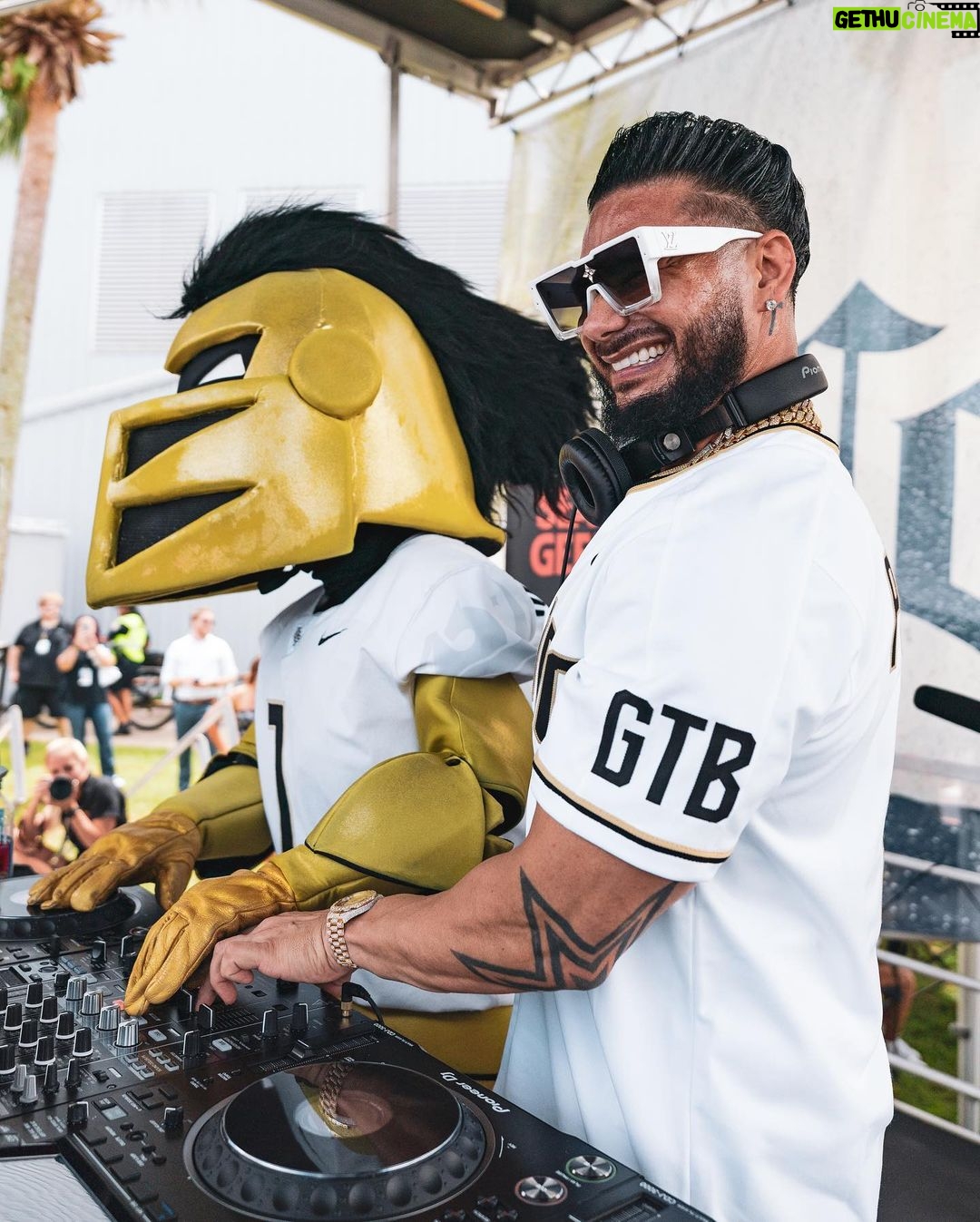 Pauly D. Instagram - GYM. TAN. BOUNCE. IOA Plaza Tailgate
