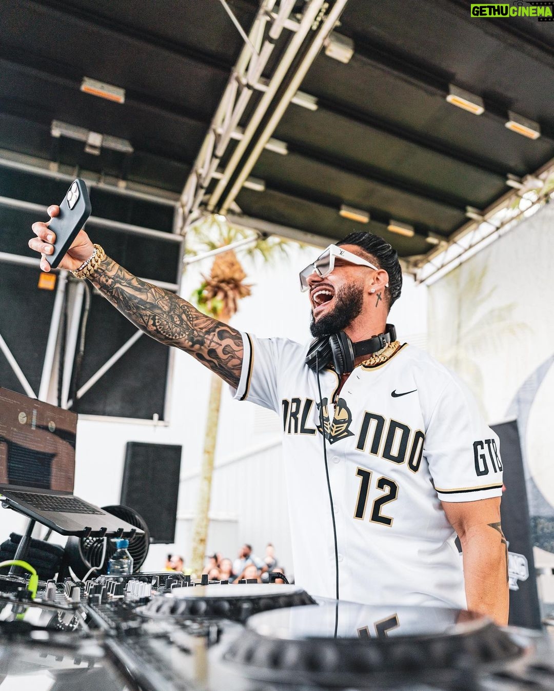 Pauly D. Instagram - GYM. TAN. BOUNCE. IOA Plaza Tailgate