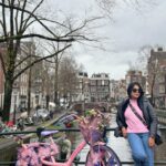 Pavithra Lakshmi Instagram - Left a piece of my heart in Ams🫶🏻 P.C @sneha.manivasagam ♥️😘 Amsterdam, Netherlands