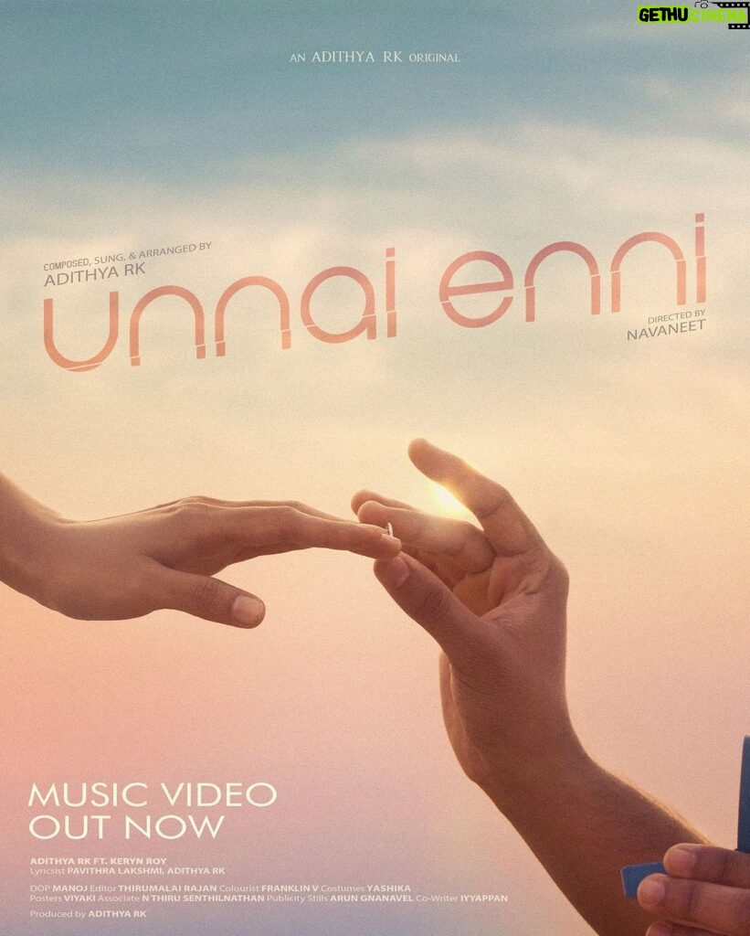 Pavithra Lakshmi Instagram - “UNNAI ENNI” is out now ❤ Step into a world of love and longing with our evocative music video. Trace back poignant memories from the grave to their initial encounter, capturing the essence of their profound connection. Embark on a soul-stirring journey through time, where every frame echoes the bittersweet melody of their unforgettable love story. #unnaienni #adithyark #kerynroy #pavithralakshmi #tamilindie
