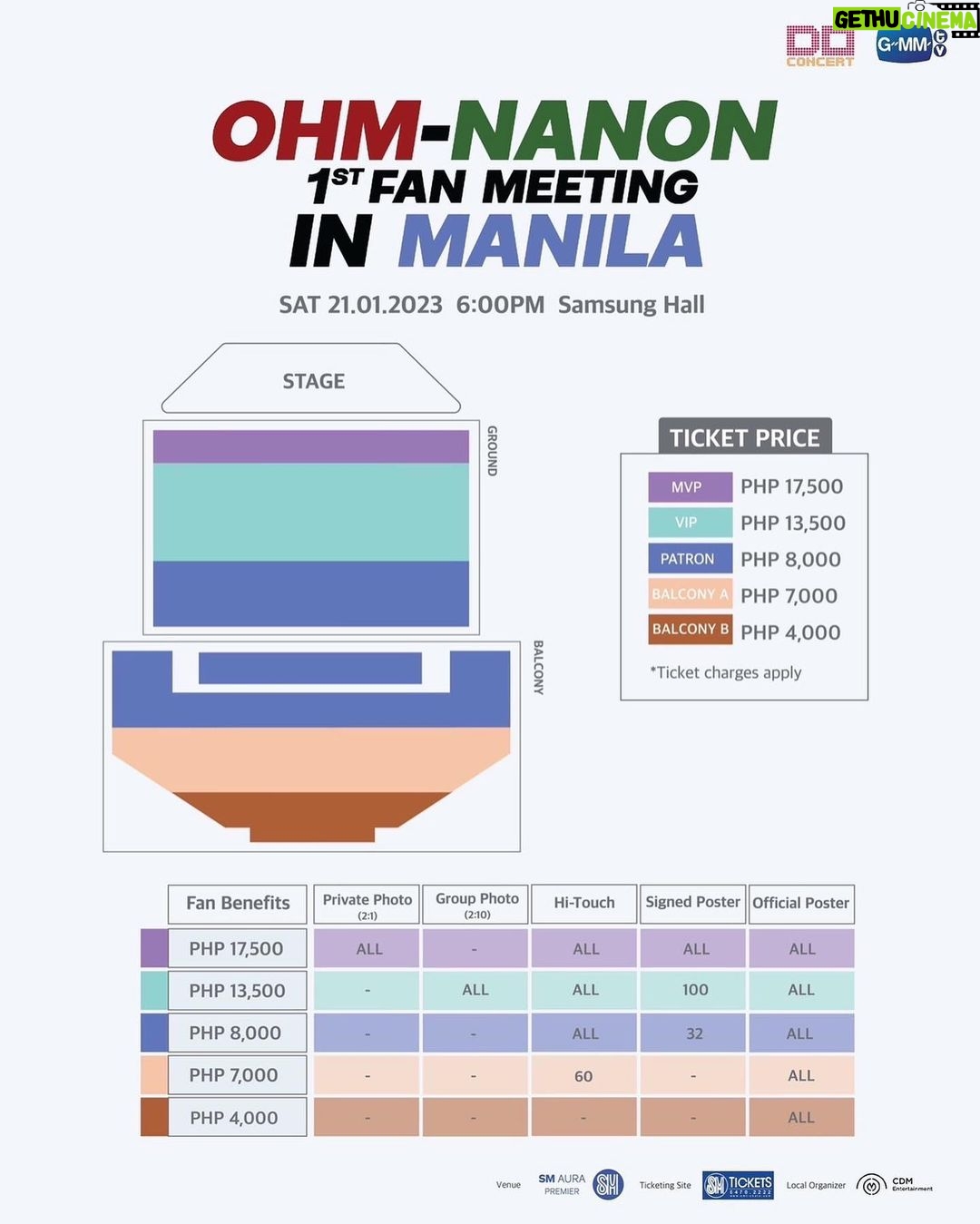 Pawat Chittsawangdee Instagram - Philippines, are you ready? Let’s all meet this January 21, 2023 at Samsung Hall for “Ohm-Nanon 1st Fanmeeting in Manila”! Go get your tickets via https://www.smtickets.com/events/view/11695 Can’t wait to see our Filipino fans. #OhmNanonFMManila2022 #ohmnanon #โอมนนน #ohmpawat #mynameisnanon #doconcert #GMMTV