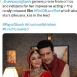 Payal Ghosh Instagram – Review of #fireoflovered 🙏🏻💓 #payalghosh 🖤🖤