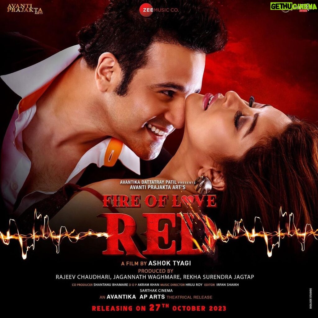 Payal Ghosh Instagram - Payal Ghosh sizzles in the new 'Fire Of Love: Red' poster, igniting the internet with scorching chemistry alongside Krushna Abhishek. @iampayalghosh @krushna30 #PayalGhosh #KrushnaAbhishek #FireOfLove #FireOfLoveRed