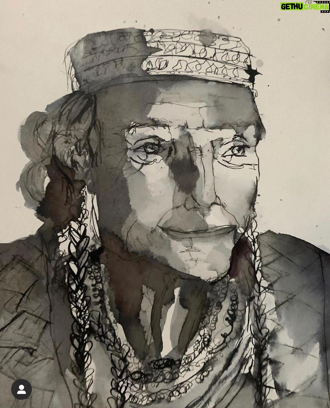 Payman Maadi Instagram - New work by Baran Maadi. #daughter #artwork#singlelinedrawing