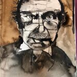 Payman Maadi Instagram - Nobodies by Baran Maadi- Ink on paper.#art #mydaughter