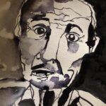 Payman Maadi Instagram - Nobodies by Baran Maadi- Ink on paper.#art #mydaughter