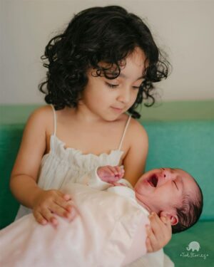 Pearle Maaney Instagram - Nila & Nitara 👭
Before and after pic…. Swipe to see 😋
When it’s a life long friend Chosen by God. 
besties and Sisters for life 😘❤️🧿
.
@todstories