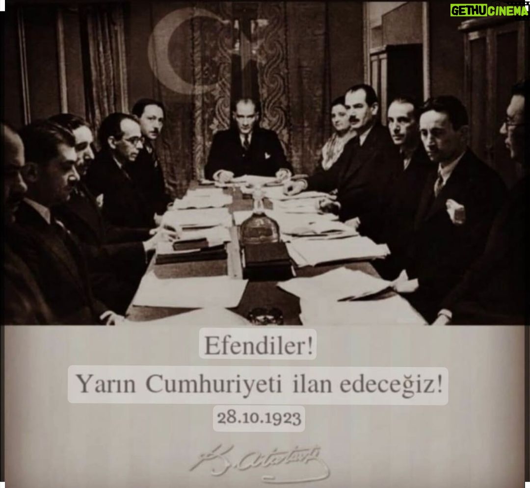 Pelin Akil Instagram - “Efendiler, yarın Cumhuriyet’i ilan edeceğiz” Mustafa Kemal Atatürk 28.10.2023