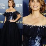 Penélope Cruz Instagram - Saturday night at the SAG awards. So grateful for my FERRARI nomination 💕Thank you!! And congratulations to all the winners and nominees! @sagaftrafound @sagawards @chanelofficial @pabloidbeauty @maryphillips
