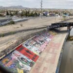 Penn Badgley Instagram - That is the US-Mexico border. ‪I’m gonna try something this week, stay posted. As part of a delegation, I was able to meet people in shelters on both sides, El Paso & Ciudad Juárez. In a detention center housing nearly 1,000 men, spoke w/ immigrants & guards.‬ ‪The situation is hard to witness, hard to describe. I’d like to try, and to invite conversation.‬ See my Twitter, too. Stay posted, ask questions.