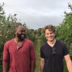 Penn Badgley Instagram – A Sunday of apple picking before the guy on the end there becomes a father. Edit: *not me. Other guy at the end.
