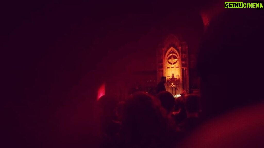 Penn Badgley Instagram - The talented @mosessumney // not only did he take us to church but he drove me home after the show. Lovely human. Give his music a listen. The Cathedral Sanctuary At Immanuel Presbyterian Church