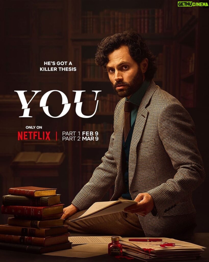 Penn Badgley Instagram - True story: I originally posted this earlier today at like 9am ET, which it turns out was 2 hrs before it was meant to be PREMIERED by @younetflix YES A WORLD PREMIERE OF A POSTER but anyway I did leak it early, unaware I had done so. I thoughtfully captioned it with “felt cute might delete” and then promptly realized oh I might actually have to delete this. So I text the ppl in LA, no one’s awake, so then I just delete it to be safe and *then* thought, for the few people who did see it… it was genius. A rare moment of metaphysical profundity in a press cycle. And I wanted to protect that for them bc the truth is Netflix does not need me posting. But
