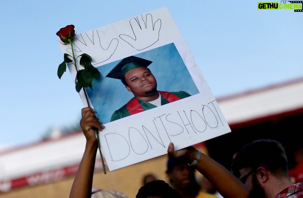 Penn Badgley Instagram - This, to me, captures the context in which Mike Brown exists for so many of us. We didn't know him, nor do we know the truth of his life, while the truth of his death is violently disputed. His memory can't be separated from #blacklivesmatter, and there is much to be said about his death being the catalyst for a movement. His life, however, was ended. A shameful price, which we keep paying for so-called awareness. The Divine could speak to us in any language, yet we seem to listen only to fear and death. So, I pray we listen more closely, in Mike's honor. Two years ago, today. RIP, brother.