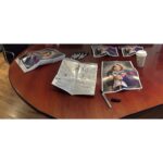 Penn Badgley Instagram - @mothxr at the offices signing 300 special CD packages for our release of Centerfold (Feb 26). There's a poster and some lyric artwork drawn by me FYI. For your insides.