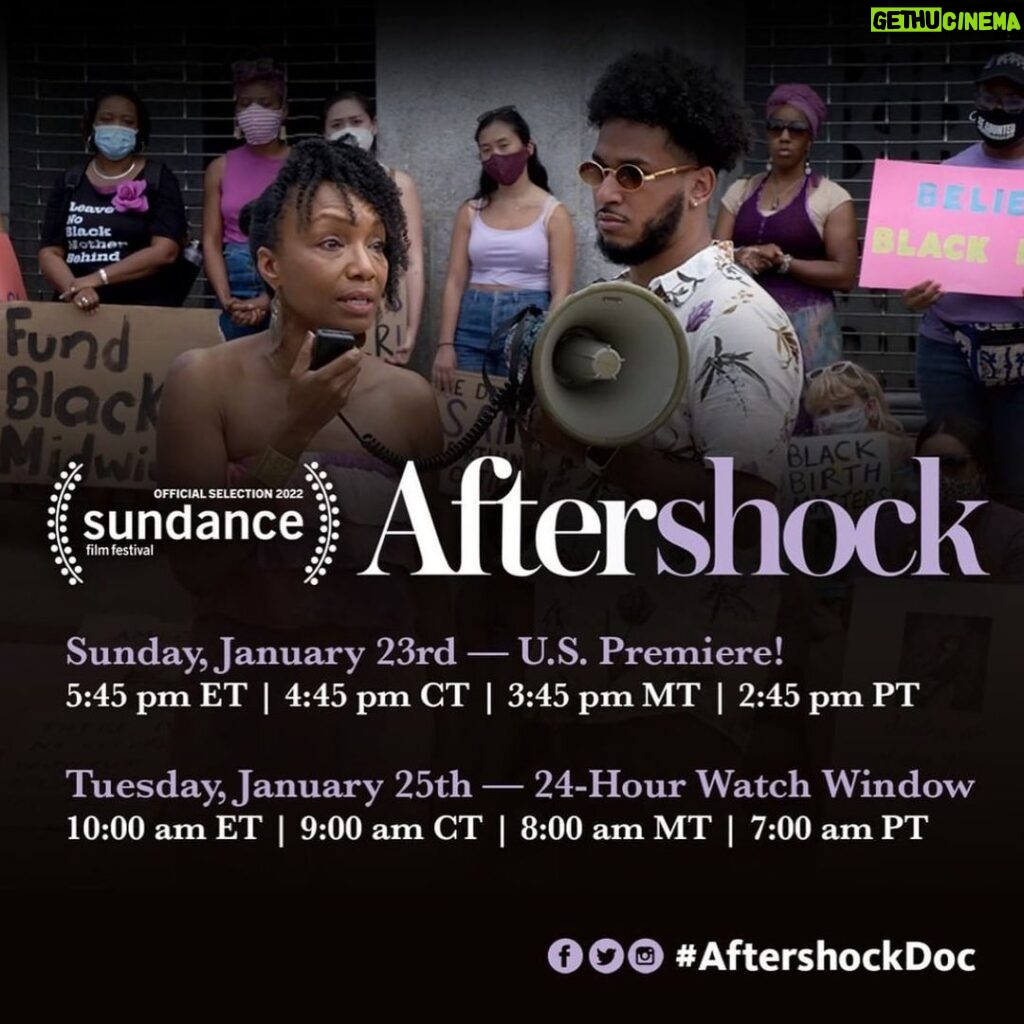 Penn Badgley Instagram - Please take the time to follow @aftershockdoc & get your ticket for the documentary by @tonyalewislee & @pizelt examining one of the most pressing national crises in America & the growing movement that surrounds it: The U.S. maternal-mortality crisis. Premiere’s TONIGHT 1/23 and Tues 1/25 #Blackmaternalhealth #aftershockdoc #Sundance 🌹