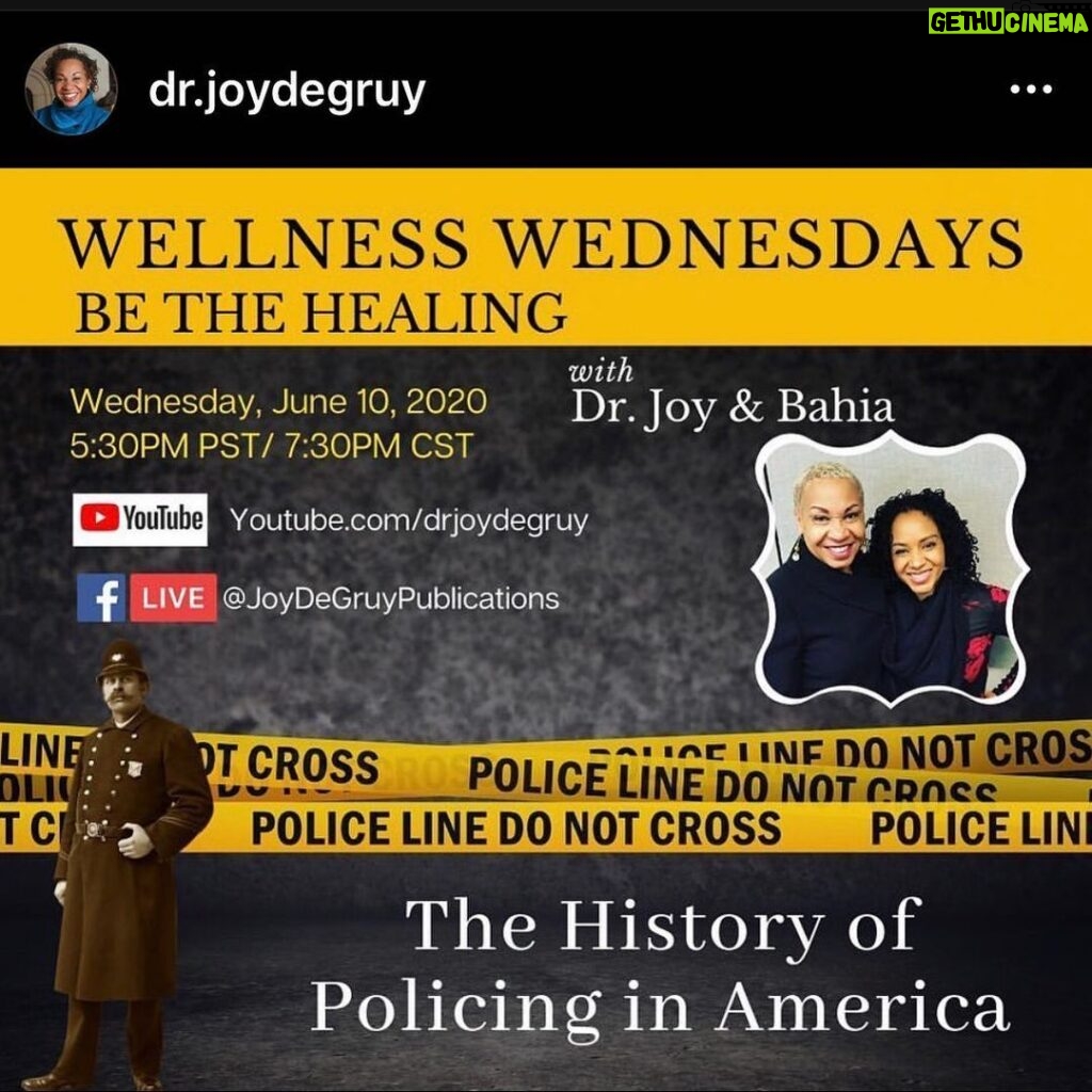 Penn Badgley Instagram - The brilliant @dr.joydegruy will have you alternating between tears & laughter; and you’ll learn. Every Wednesday! This week: “Be sure to join us tomorrow for a discussion on the history of policing in America. In order for us to heal and remedy the problem we must first understand the root cause and properly diagnose the illness. #BeTheHealing” Subscribe and share her channel! YouTube.com/DrJoyDeGruy
