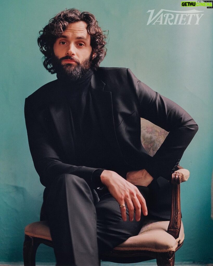 Penn Badgley Instagram - Death does go great with my hair rn @variety cover • photos by @heatherhazzan & interview w/ @kateaurthur • Fashion Director: Alex Badia @thealexbadia // Fashion Market Editor: Emily Mercer @elmercer // Fashion Market Assistant: Ari Stark @jaristark //Grooming: Amy Komorowski/The Wall Group @akgroomer thank you to the whole team 🌞and my team at @theledecompany