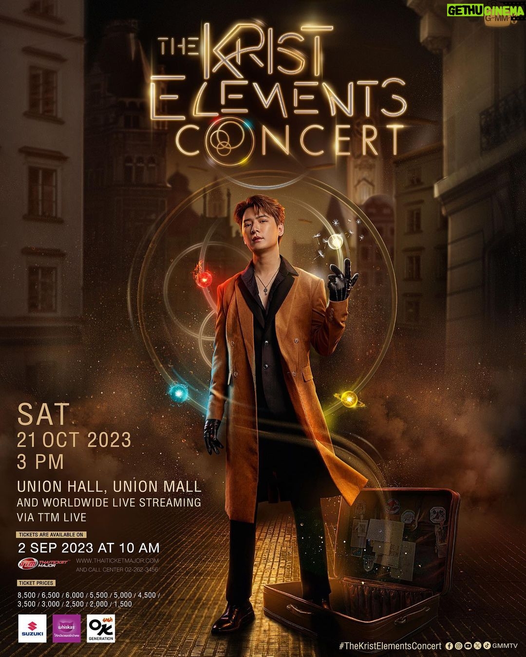 Perawat Sangpotirat Instagram - เตรียมสนุกไปกับทุก Element ของ คริส พีรวัส ในคอนเสิร์ต SOLO ครั้งยิ่งใหญ่ของเขา! 'The Krist Elements Concert' 📍 Saturday, 21 October 2023 | Union Hall, Union Mall And worldwide live streaming via TTM LIVE Tickets on sale : 2 September 2023 | 10 a.m. at Thaiticketmajor 🔗 MORE INFORMATION : bit.ly/44igGH9 #TheKristElementsConcert #GMMTV