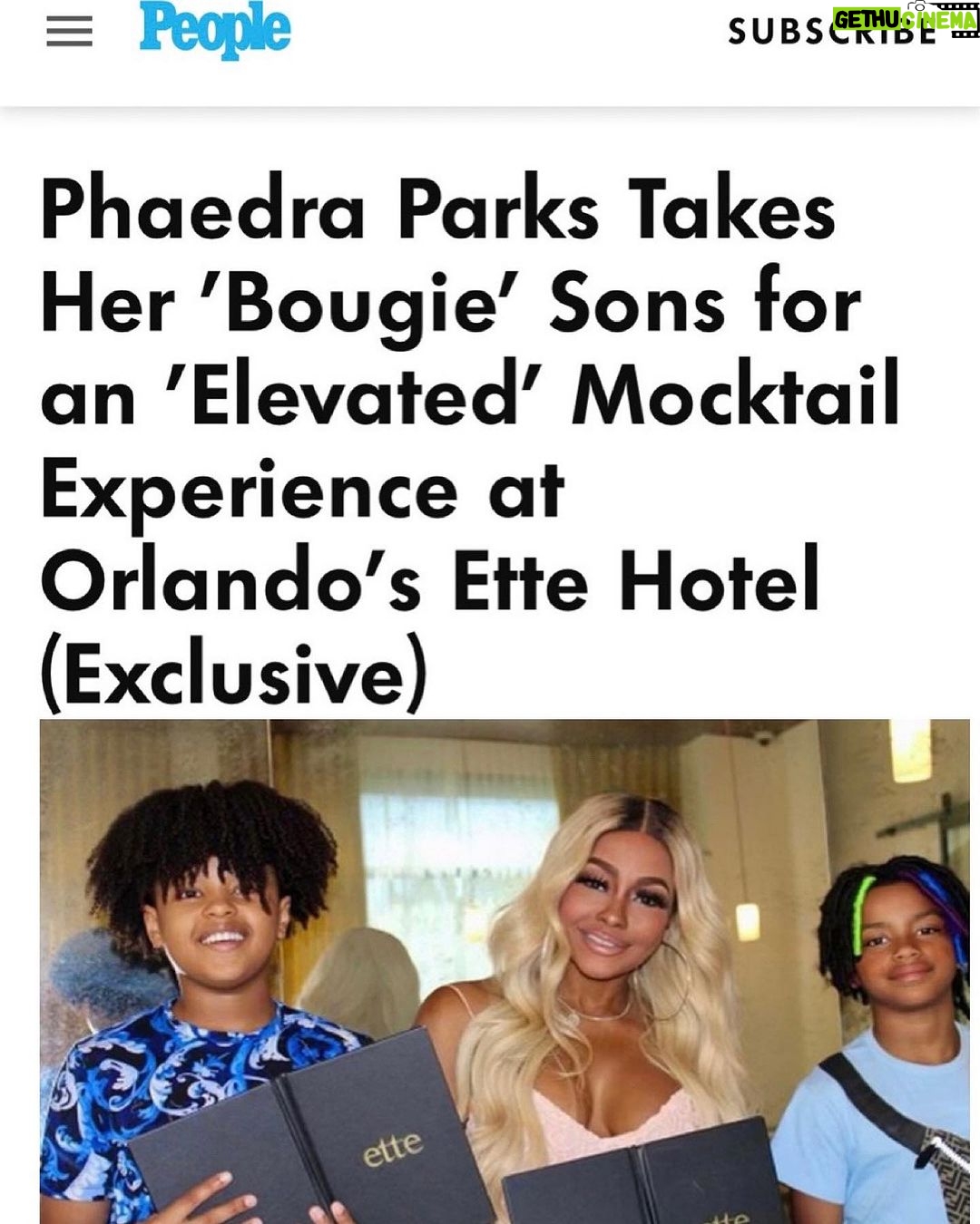 Phaedra Parks Instagram - Thank you @people & @ettehotel #badandbougie 😘🤣