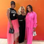 Phaedra Parks Instagram - The right shoe can make everything different. -Jimmy Choo but the right woman can make anything perfect! Kudos to #JimmyChoo #President Jaime Wynn @its_jme24 on a fabulous #grandopening! 🎉 #blackgirlmagic
