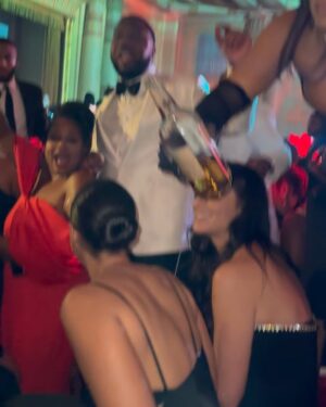Phaedra Parks Instagram - A time was had! Happy Birthday @qcmceo_p & thanks for having me. 🥂

📸 @freddyopics 
Styled by @fiskanistyle 
MUA @makeupmadnessbycherry 
Hair @beetbydrek