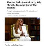 Phaedra Parks Instagram - She’s a breakout girl! 💕😘 Thanks for all the tremendous support & my new #TraitorsUS @thetraitors.us family! THANK YOU @time @gq @blackenterprise @rollingstone @blackgirlsrock for all the amazing articles and mentions. Go check out the full articles! More to comeeee. 💇🏽‍♀️: @tb_hairstylist @kendrasboutique 🎨: @makeupbylatisha 🥋: @fiskanistyle @theivyshowroom #grateful #booked & very #busy #highlyfavored New York, New York