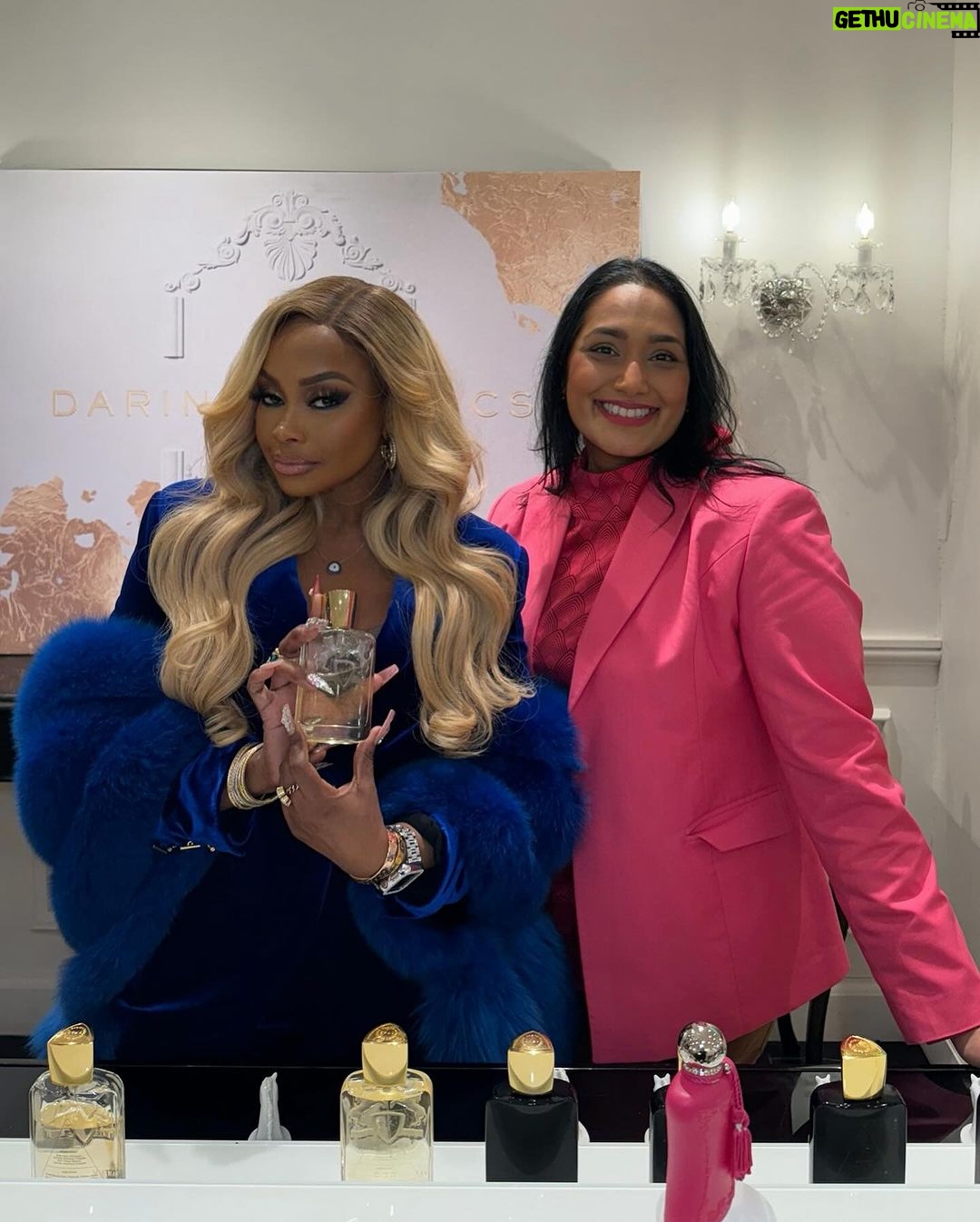 Phaedra Parks Instagram - Coco Chanel once said “A woman should wear perfume wherever she wants to be kissed.” 😘 For the most sensuous scents, check out my faves @parfumsdemarly and I promise you- you will be kissed all over. 💋 👅 #perfume #HappyValentinesDay Meatpacking District