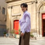 Phakphum Romsaithong Instagram - ,,, How Do You Think? ,,, 🤘🏻 . . @Dior #Dior #DiorWinter23 #DiorSS24 Paris, France
