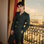 Phakphum Romsaithong Instagram - ,,, Greeny And Sunny Are A Perfect Match 🌞🦚🌹 ,,, . . Thank You For The Suit 😊 Designed By @emily__cheong From @homologofficial Jeddah, Saudi Arabia