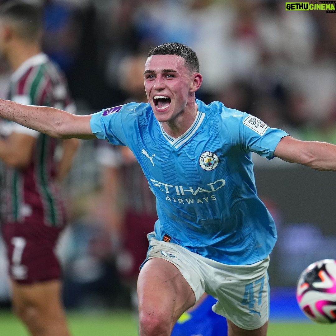 Phil Foden Instagram - CHAMPIONS OF THE WORLD! 🩵🌍 Wow 🙏🏻 King Abdullah Sports City
