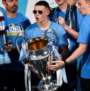 Phil Foden Instagram - About yesterday 🤩🩵 

🏆🏆🏆