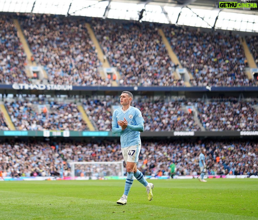 Phil Foden Instagram - Another W 😎 Nice to get a goal too 🙏🏻 Etihad Stadium