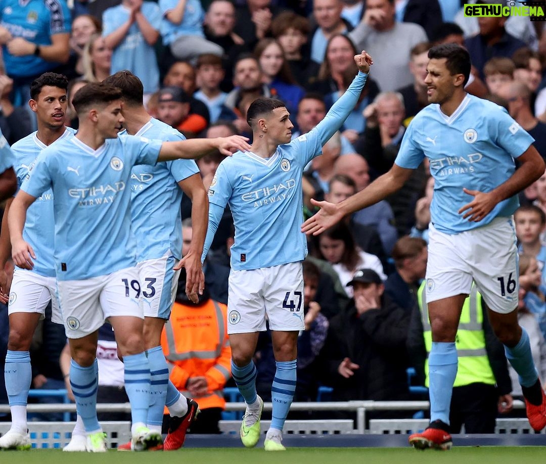 Phil Foden Instagram - Another W 😎 Nice to get a goal too 🙏🏻 Etihad Stadium