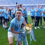Phil Foden Instagram – What a day! 🩵🏆🖐🏻 Etihad Stadium
