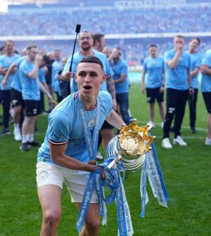 Phil Foden Instagram - What a day! 🩵🏆🖐🏻