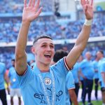 Phil Foden Instagram – What a day! 🩵🏆🖐🏻 Etihad Stadium