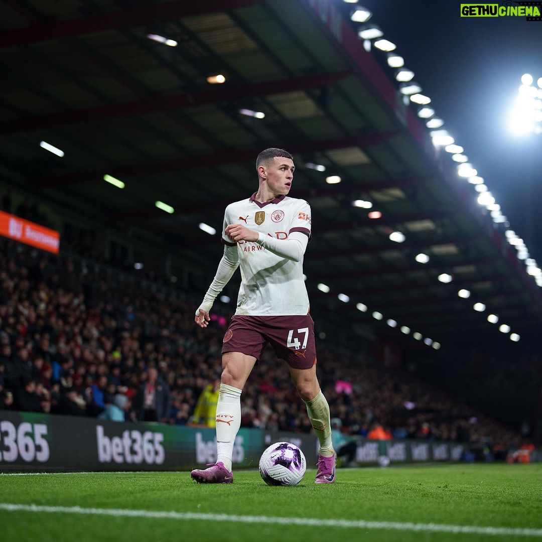 Phil Foden Instagram - Three points on the road 💪🏻 Getting a goal was the cherry on top 👌🏻 Vitality Stadium
