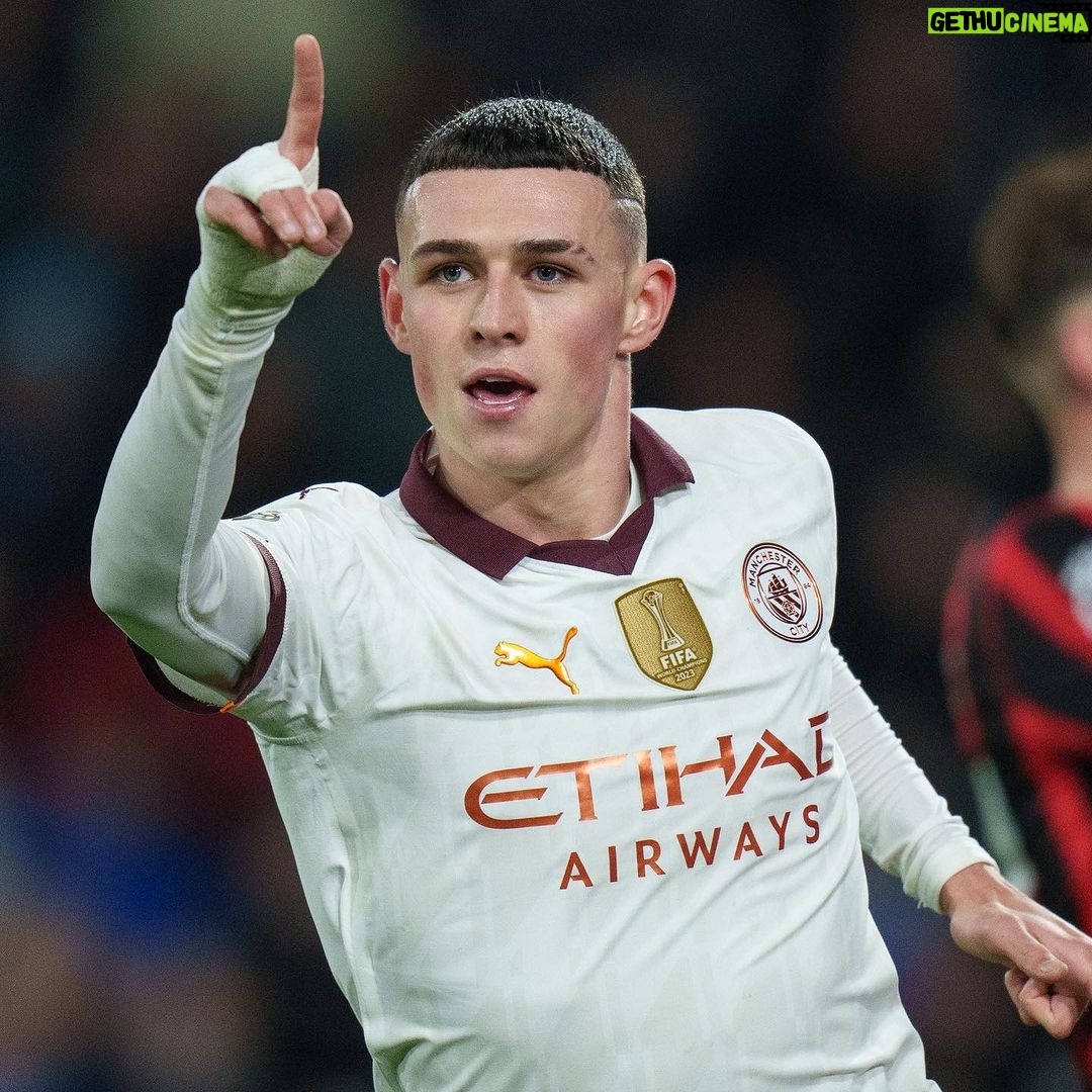 Phil Foden Instagram - Three points on the road 💪🏻 Getting a goal was the cherry on top 👌🏻 Vitality Stadium