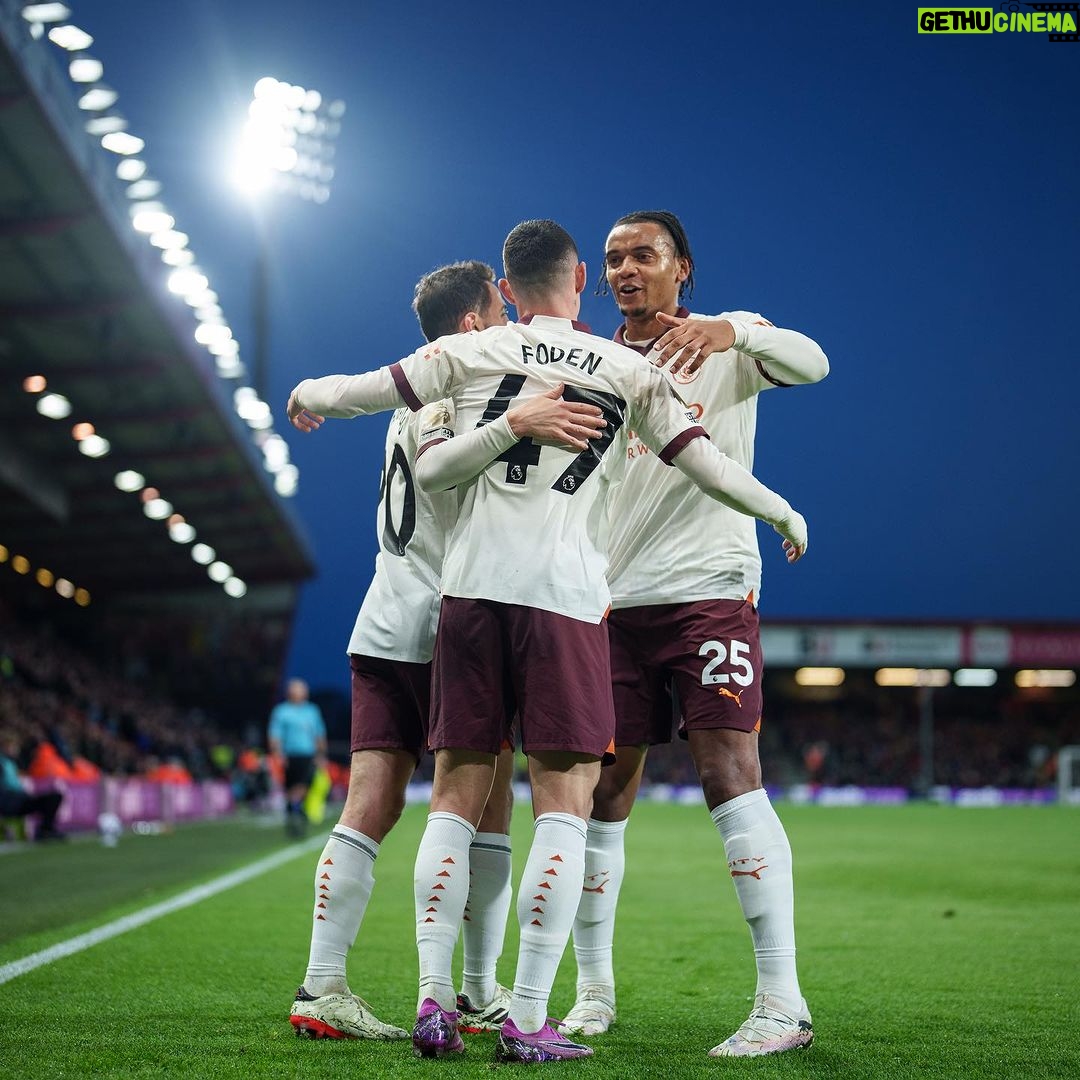 Phil Foden Instagram - Three points on the road 💪🏻 Getting a goal was the cherry on top 👌🏻 Vitality Stadium
