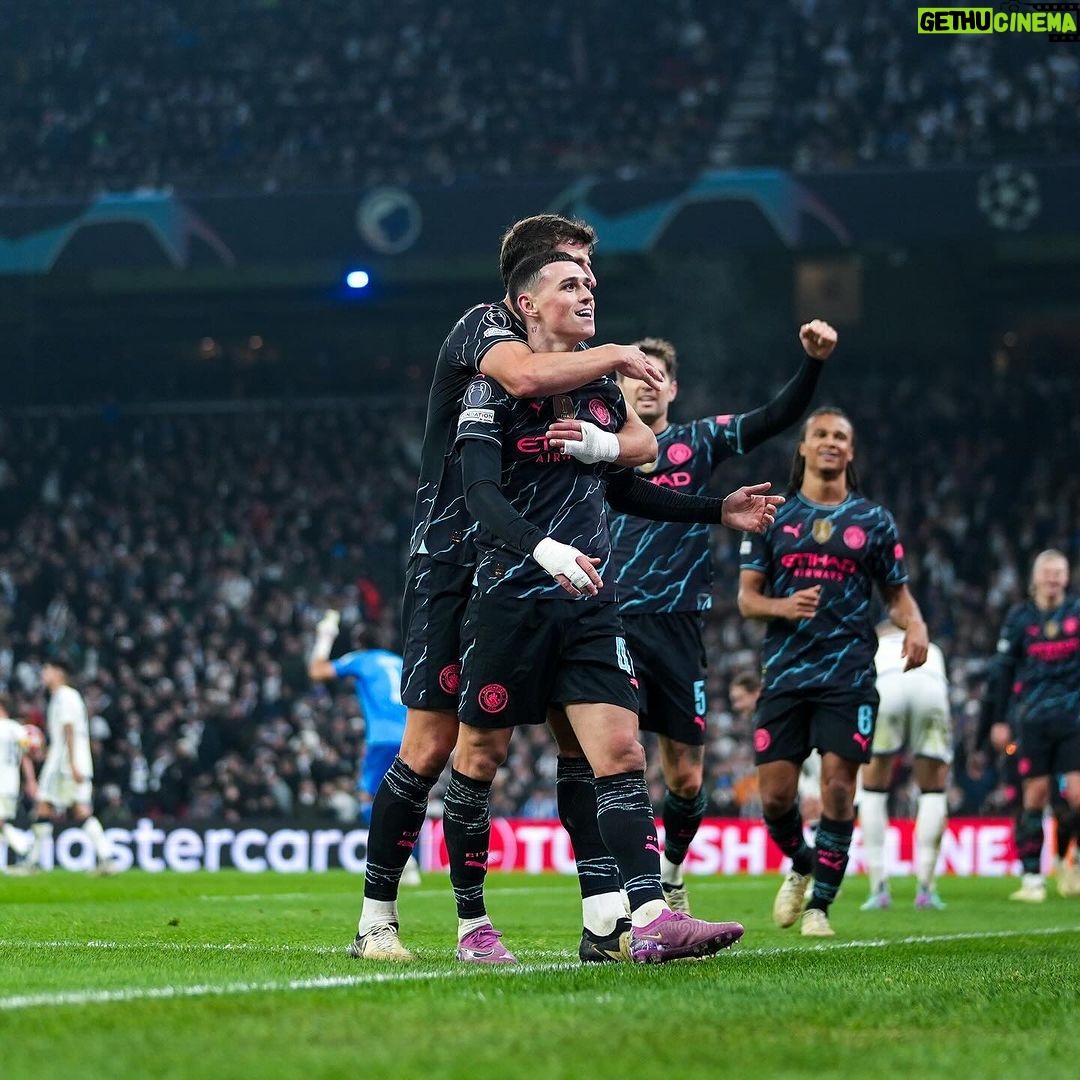 Phil Foden Instagram - Love a Champions League night 👊🏻 Shoutout to the travelling fans too 👏🏻🩵 Parken - København