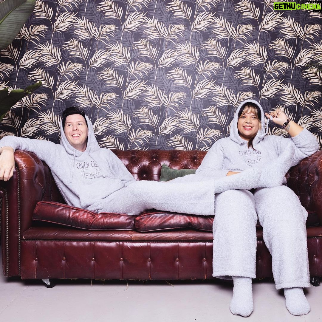 Phil Lester Instagram - 🍂Cosy season activated🛋 New merch the COUCH CLUB set is out now!! Ultimate fluffy comfortable loungewear perfect for a soft day chilling on the couch - featuring a cloud-like hoodie/bottoms set and super snuggly socks ☁️☁️☁️ Available now on my shop: amazingphilshop.com (worldwide) or us.amazingphilshop.com (USA) 📸 @lindablacker