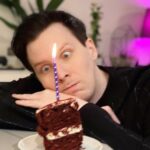 Phil Lester Instagram - You may think this is a generous slice of birthday cake but it’s actually all that’s left of of the whole thing ..FOR NOW