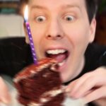Phil Lester Instagram - You may think this is a generous slice of birthday cake but it’s actually all that’s left of of the whole thing ..FOR NOW