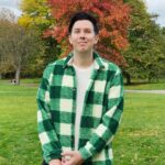 Phil Lester Instagram - looking like a gay lumberjack as i went to see some art in a park Frieze Regents Park