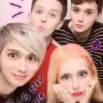 Phil Lester Instagram - More terrifying purikura with @mimeiland @duncanthegreat @danielhowell 🇯🇵✨📸 Akihabara Tokyo Japan